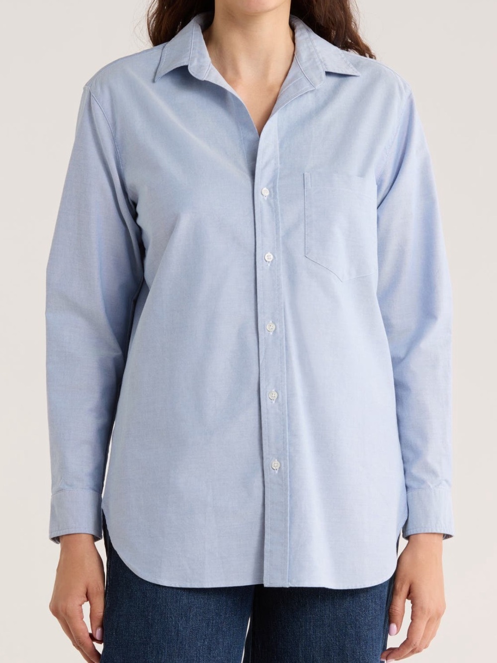 Frank & Eileen NWOT Joedy Boyfriend Oxford Cotton Button-Up Shirt Size Medium